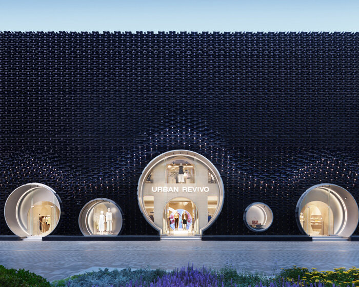 MVRDV wraps urban revivo's beijing flagship in color-shifting roof tile facade