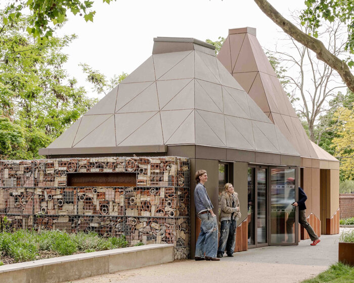three conical timber roofs crown open community cabin in south london