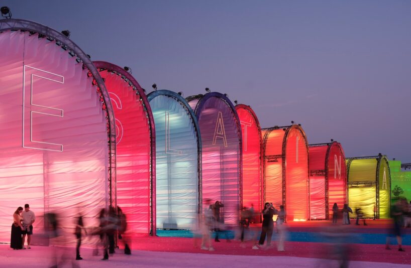 BIG builds a temporary city for shakira in madrid with reusable structures - 2