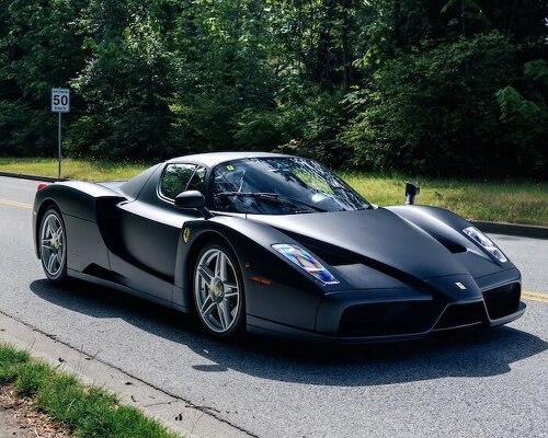 ferrari’s rarest paint finish on its only matte enzo at auction