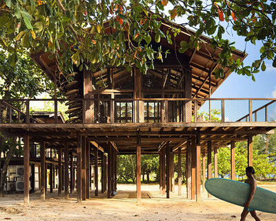 boonserm premthada builds coastal office in thailand with reclaimed timber