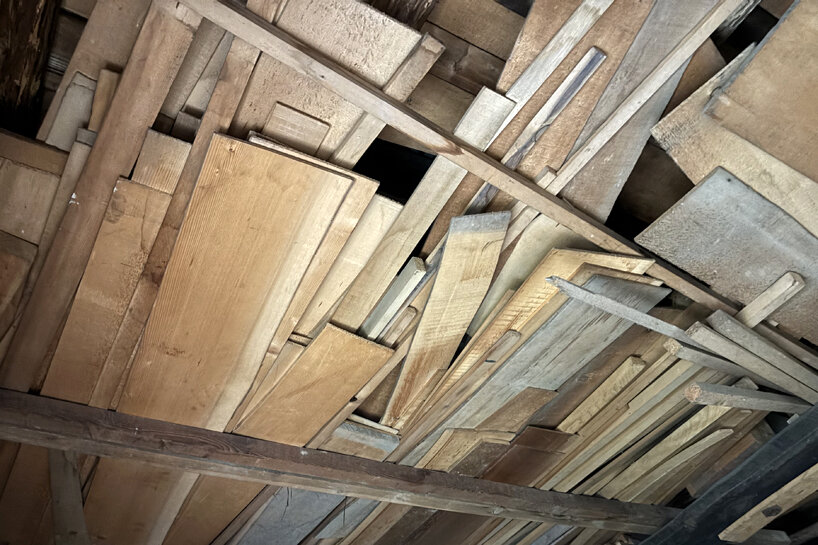 salvaged barn timber