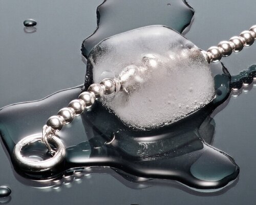 precious while melting: jewelry that turns scarcity into spectacle