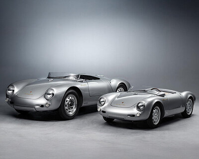 hedley studios shrinks the porsche 550 spyder into a handcrafted electric two-seater