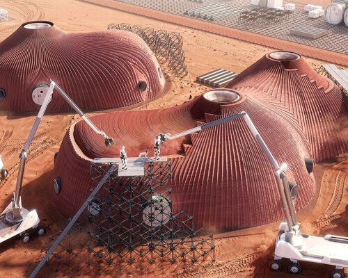robotic 3D printed regolith shells compose AENARA’s future mars habitat at powerhouse parramatta