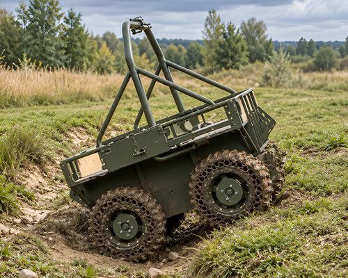 3D printed airless wheels help ground robots bring the wounded to safety